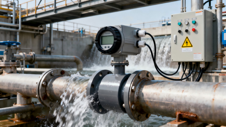 Electromagnetic flow meter in industrial deionized water application