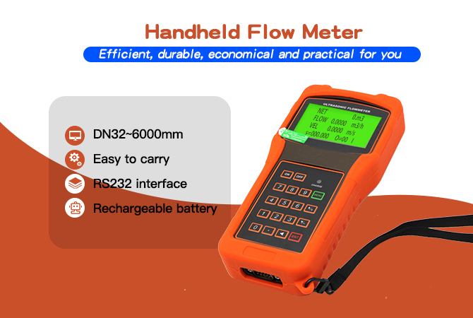 GUF100 Handheld Ultrasonic Flow Meter Main Unit