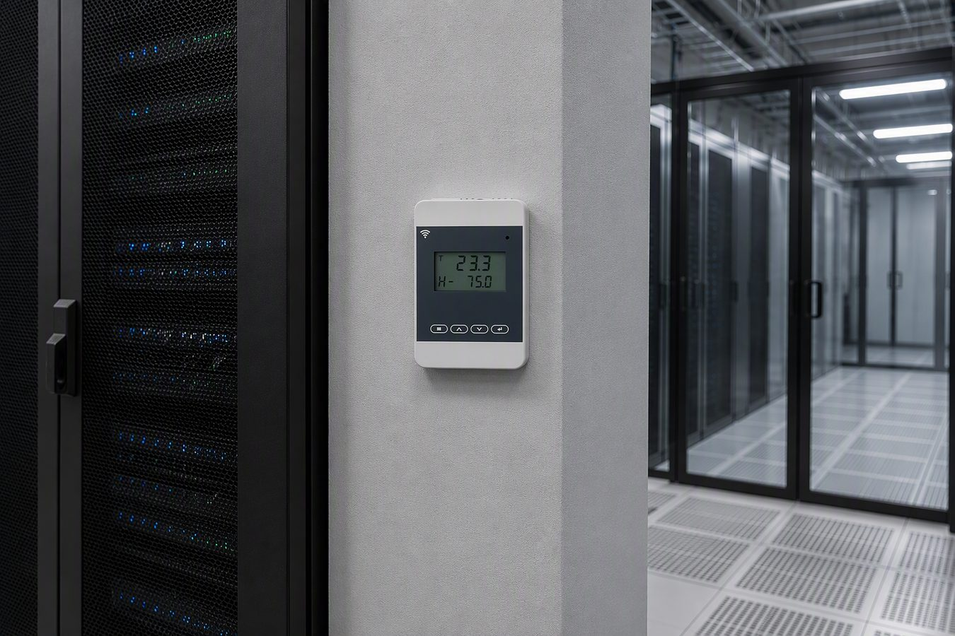 GTHT270 wireless temperature and humidity sensor in a legacy data center retrofit