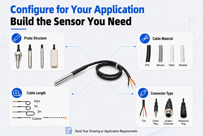 GTS200 DS18B20 Temperature Sensor