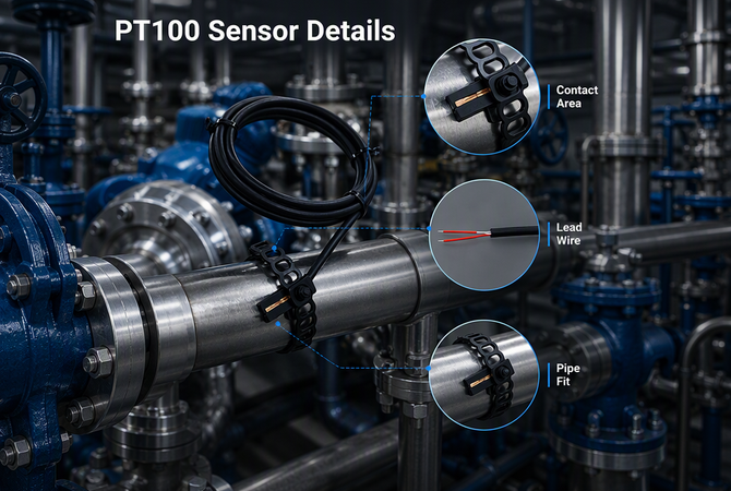pipe temperature sensor